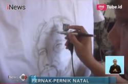 Hadiah Unik, Kaos Bertema Natal dari Lukisan Air Brush