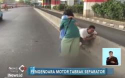 Tabrak Pembatas Busway, Pengendara Motor Tewas