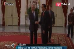 Temui Presiden Jokowi, Menhan AS Bahas Korea Utara