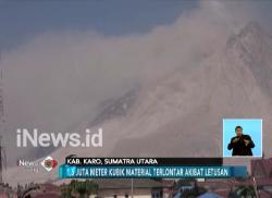 Pascaerupsi, Gunung Sinabung Membentuk Kawah Baru