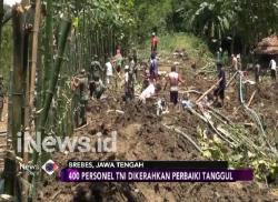 400 Personel TNI Dikerahkan Perbaiki Tanggul Jebol di Brebes