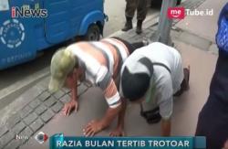 Gelar Razia BTT, Sopir Bajaj Disanksi Push Up