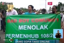 Gelar Unjuk Rasa, Pengemudi Taksi Online Tolak Permenhub Nomor 108