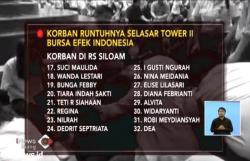 Ini 77 Nama Korban Ambruknya Selasar Plafon Gedung BEIÂ 