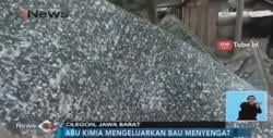 Abu Kimia Hujani Pemukiman Warga di Cilegon