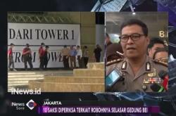 Polisi Periksa 10 Saksi Terkait Runtuhnya Selasar Gedung BEI