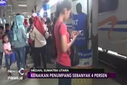Hari Terakhir Libur Sekolah, Stasiun Medan Alami Lonjakan PenumpangÂ 