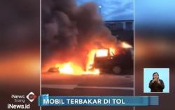 Tabrak Truk Pasir, Sopir Minibus Tewas Terbakar