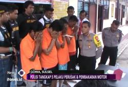 Polisi Tahan Pembakar Motor dan Pelaku Pelecehan Seksual