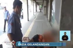 Ketiduran, Gelandangan di Sawah Besar Diciduk Petugas