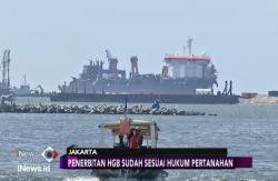 BPN Tolak Permintaan Pemprov DKI Batalkan Penerbitan Sertifikat HGB Pulau Reklamasi