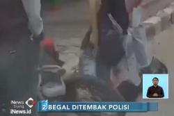 Detik-Detik Pembegal Dilumpuhkan Polisi Jakarta