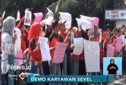 Tagih Pesangon, Mantan Karyawan Seven Eleven Demo