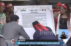 Banyak Terjerat Narkotika, Artis Ibu Kota Deklarasi Lawan Narkoba
