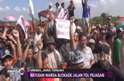 Minta Saluran Air, Ratusan Korban Banjir di Brebes Blokade Jalan Tol