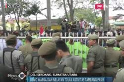 Khawatir Abrasi, Ratusan Warga Deli Serdang Tolak Penambangan Pasir