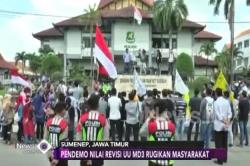 Tolak Revisi UU MD 3, Demo Mahasiswa di Sumenep Diwarnai Adu Jotos