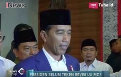 Alasan Jokowi Belum Tandatangani Revisi UU MD 3