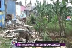 Hujan Deras di Bandar Lampung Hancurkan 2 Rumah Warga