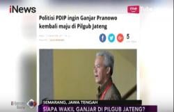 PDIP Tetap Usung Ganjar Pranowo di Pilgub Jateng