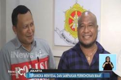 Pelaku Penyundul Polisi Ditangkap Petugas