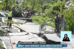 Tanah Labil, Jalan Penghubung Banjarnegara-Pekalongan Ambles