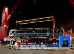 Lagi, 4 Rangkaian Kereta MRT Tiba di Pelabuhan Tanjung Priok