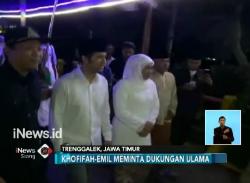 Cari Dukungan, Khofifah-Emil Kunjungi Ulama dan Kiai di Trenggalek