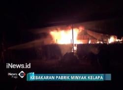 Kebakaran Hanguskan Pabrik Minyak Kelapa di Pangandaran