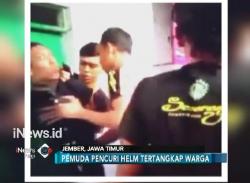 Kepergok Curi Helm, Pemuda Diamuk Massa