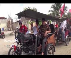 Djarot Kampanye Naik Bentor, Edy Temui Tokoh Masyarakat Stabat