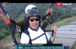 Blusukan ke Majalengka, Ini Keseruan Kang Emil Menjajal Paralayang