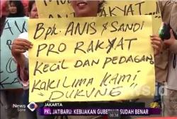 Â PKL Dukung Gubernur Tutup Jalan Jatibaru