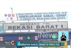 Begini Situasi Hari Ke-3 Penerapan Sistem Ganjil-Genap di Tol Bekasi
