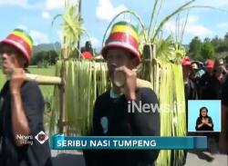 Panen Raya, Warga Ponorogo Bawa 1.000 Tumpeng ke Sawah
