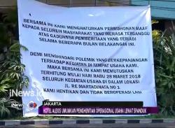 Pasang Spanduk, Alexis Umumkan Penutupan Seluruh Unit Usaha