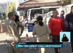 Sejumlah PNS DKI Terlambat Masuk Kerja Usai Libur Panjang