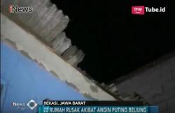 Angin Puting Beliung Rusak 22 Rumah di Bekasi Utara