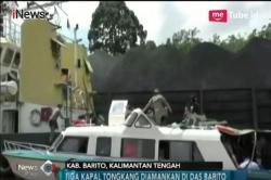 Tak Berizin, Petugas Amankan 3 Kapal Tongkang Batu Bara