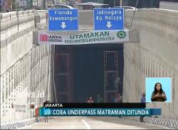 Uji Coba Underpass Matraman Hari Ini Ditunda