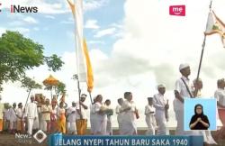 Upacara Melasti digelar Umat Hindu Banten di Pantai Tanjung Pasir