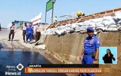  Banjir Rob di Jakarta Utara Mulai Surut