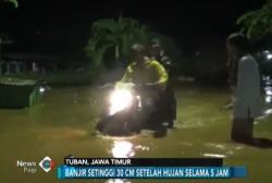 Diguyur Hujan 5 Jam, Kabupaten Tuban Terendam Banjir