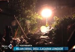 Hujan deras, Tiga Penghuni Rumah Tertimbun Longsor