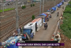VIDEO: Gubuk di Tanah Abang, Penghuni Berasal dari Luar Kota