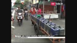 Terkontaminasi Air Laut, Warga Kampung Maja Kesulitan Air Bersih