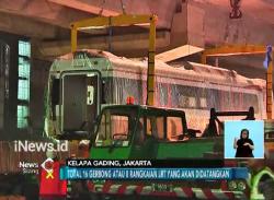 Satu Trainset LRT Tiba di Tanjung Priok