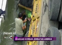Medan Sulit, Petugas Kesulitan Evakuasi Korban Jembatan Babat Lama