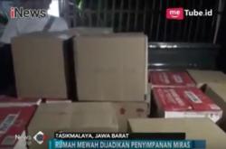 Polisi Temukan Ratusan Botol Miras di Rumah Mewah Tasikmalaya