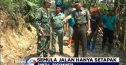 TMMD di Bantul Mampu Buka Akses Jalan di Perbukitan